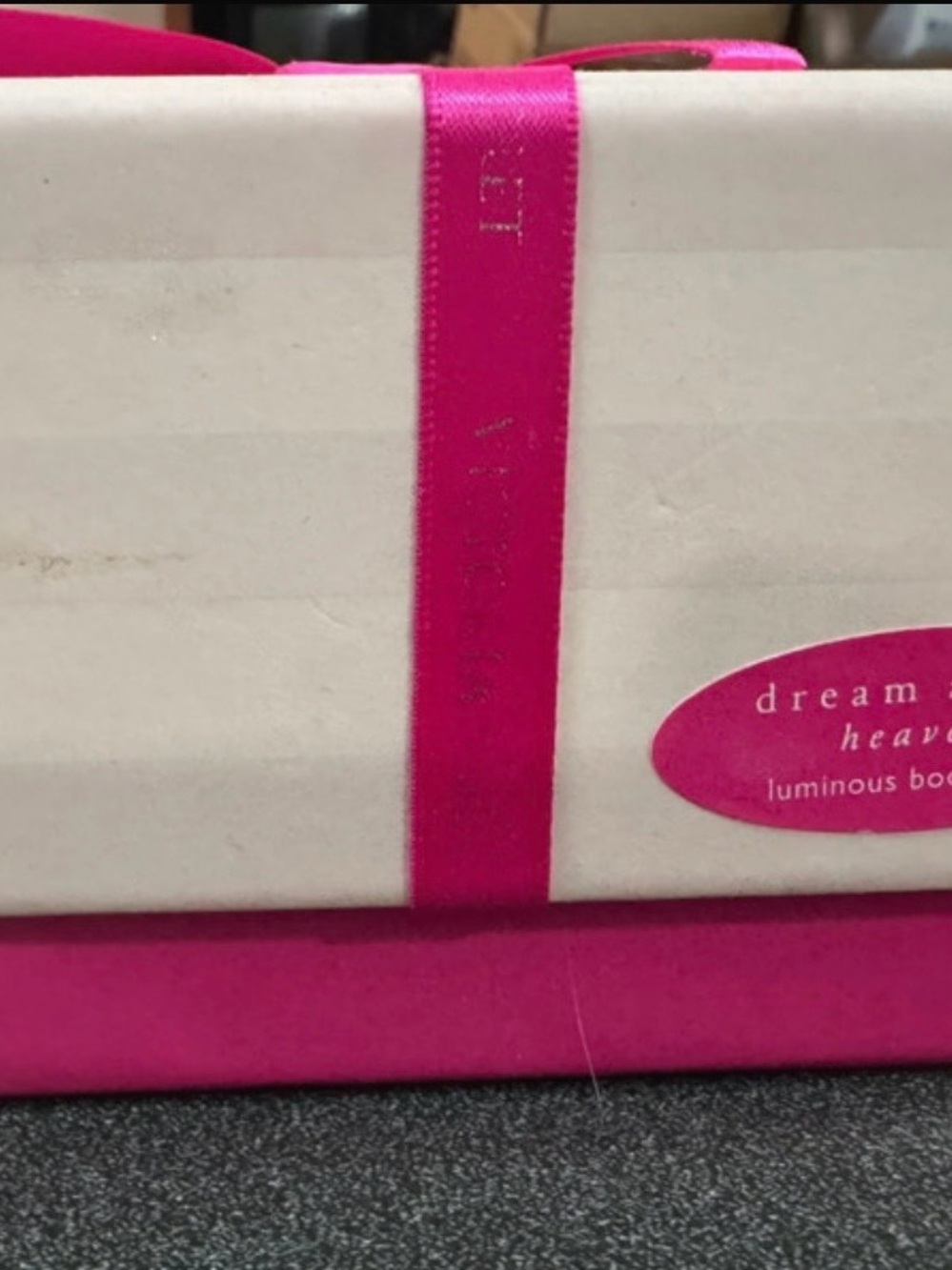 Victoria's Secret Hot Pink Luminous Body Powder Box